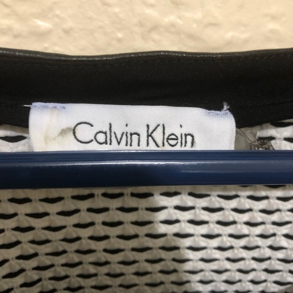 Calvin Klein Black and White Stripe Blouse - Picture 6 of 9